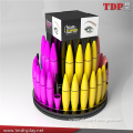 manufacturer retail shop rotating pop cosmetic display stand acrylic mascara display stand